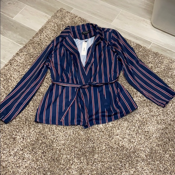 RD + KoKo Pin Stripe Two Piece Pant Suit Set - Picture 5 of 6